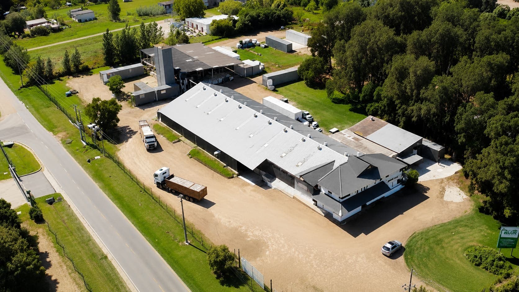 Planta de INUR S.A. en el parque industrial de Canelones